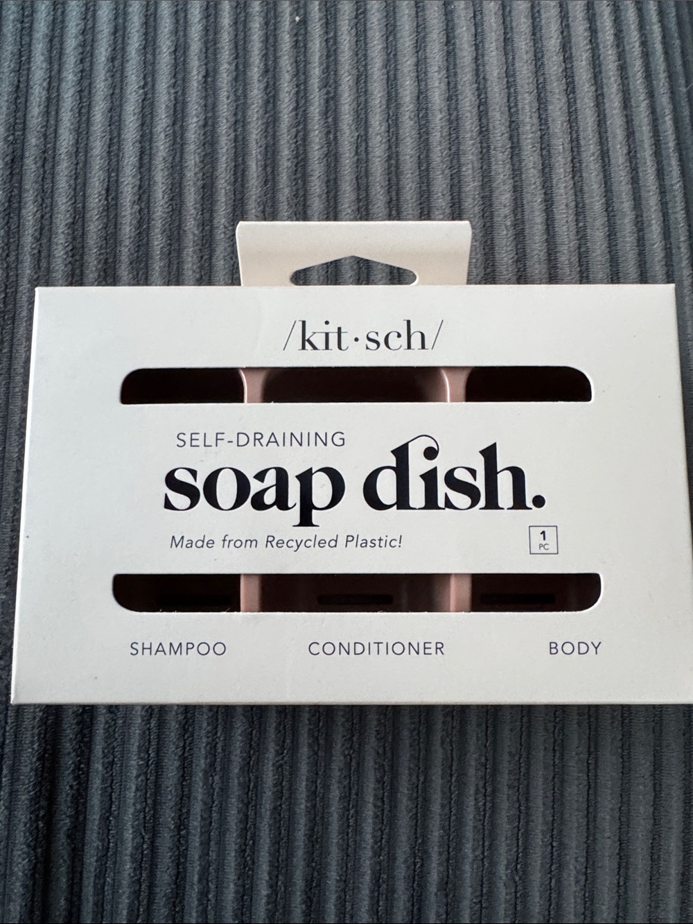 Kitsch Self-Draining Soap Dish - Blush